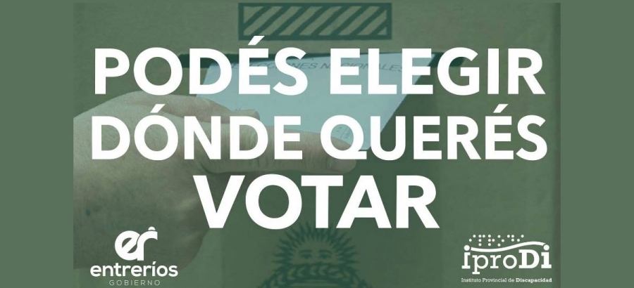 Las personas con discapacidad podrán elegir en qué escuela votar