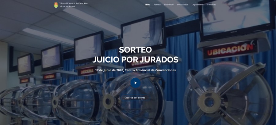 Primer Sorteo Juicio por Jurados en Entre Ríos