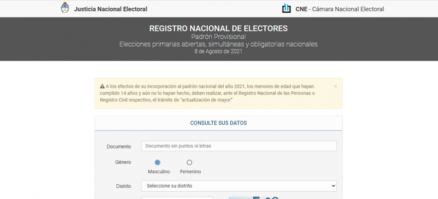 Imagen sobre Publicaron el padrón electoral y ya se puede consultar a través de Internet